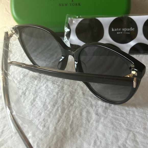 Kate Spade: Black Kimberlyns Singlasses- Gray Gradient - Picture 10 of 16